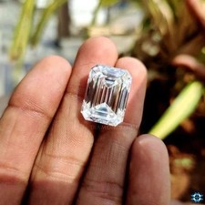 Natural D Color 2 CT Emerald Cut Lab-Grown Loose CVD Diamond VVS1 Certified