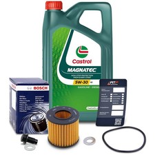 BOSCH ÖLFILTER+5L CASTROL MAGNATEC STOP-START 5W-30 FÜR TOYOTA YARIS P9 P13