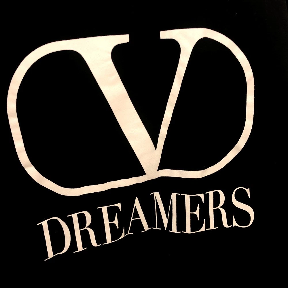 Felpa VALENTINO TV0MF11Y680 20SS Stampa Logo Abbigliamento Trainer Cotone Nero