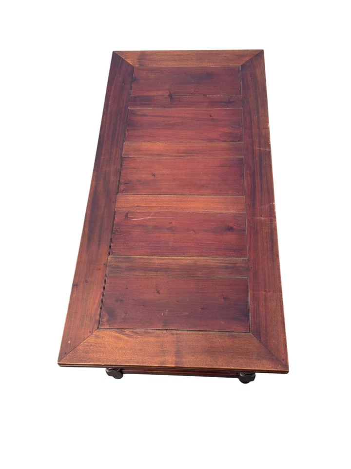 estilo antiguo nogal camilla base pub taberna mesa 11 pies extensión barroca Foto 3 de 4