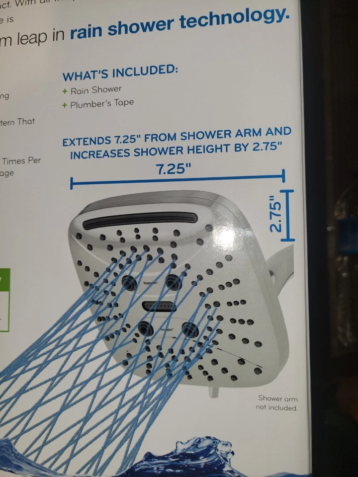 Cabezal de ducha de lluvia Oxygenics Transpire 5 ajustes acabado cromado 38288 Foto 2 de 4
