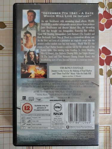Pearl Harbor - Ben Affleck (PAL VHS) Widescreen Ed. + Bonus footage - Picture 3 of 4