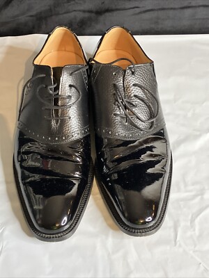 3DM black shoes. Black Calf-Skin Leather Lace-Up Derby Shoes by 3DM Lifestyle  main image 2