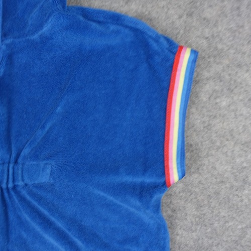 Hanna Andersson Cover Up Girls 5 Blue Towel Terry Pullover Hooded Swimming Pool - Picture 3 of 12