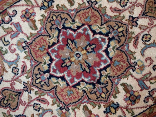 Alfombra anejo Indio Tabriz hecho a mano 74cm x 146cm 1970s - 1C727 - Picture 5 of 10