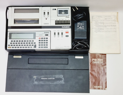 CASIO PB-700 プロッター/カセット Casio PB-700 personal computer W/ Casio FA-10 Cassette