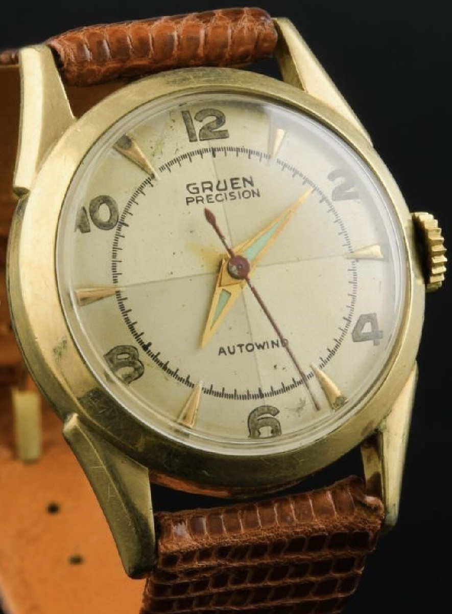 Vintage 1950's Gruen Precision 10k Gold Filled Wrist Watch