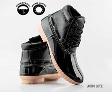 Womens Ladies Hiking Winter Warm Lined Snow Waterproof Ankle Boots Shoes Size