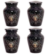 Tree Keepsake Urns for Human Ashes Set of 4 Mini Memorial Cremation Urns Gift