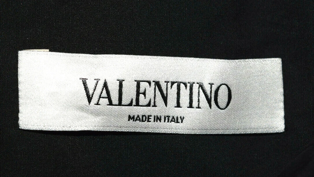 CAMICIA MANICHE LUNGHE VALENTINO GIOIELLO COLLO ABBOTTONATO IN TULLE PETTO ARRICCIATA 38