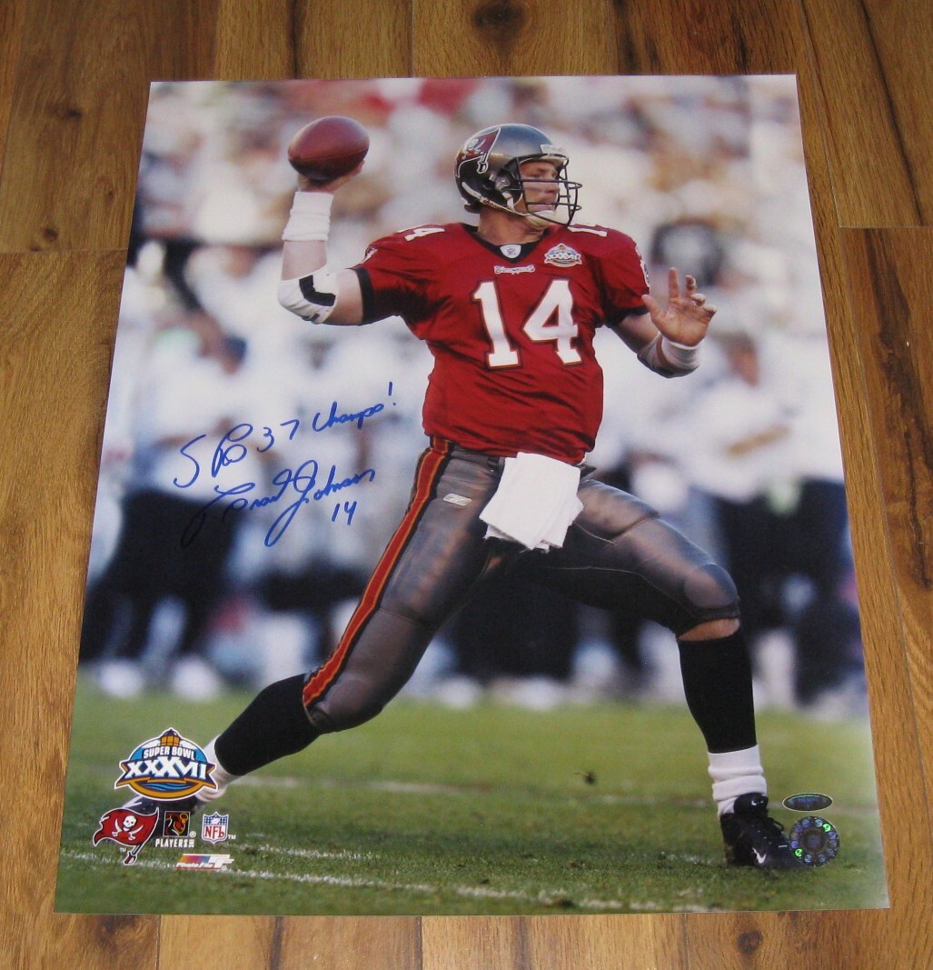 Brad Johnson Signed 16x20 Photo Tampa Bay Buccaneers Super Bowl