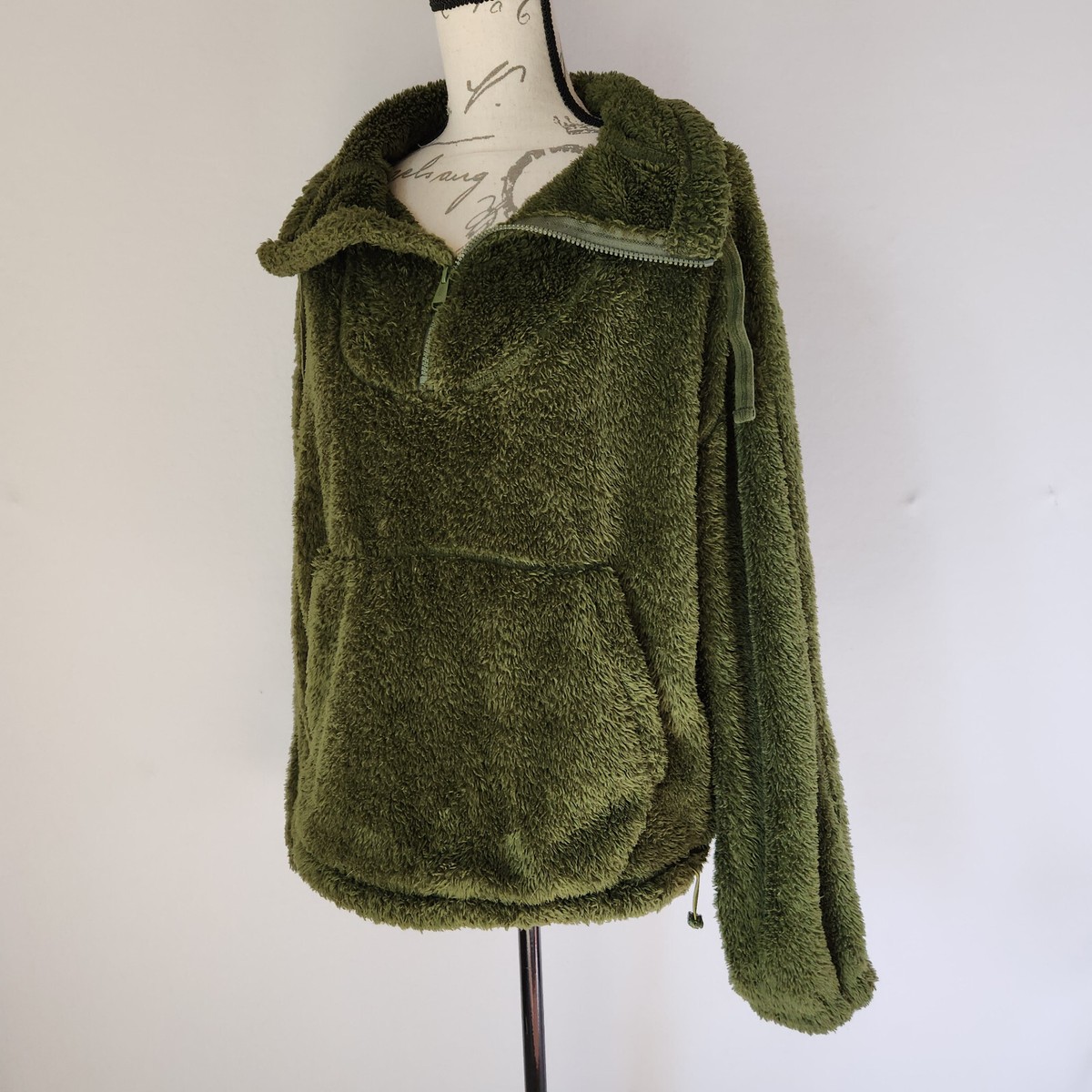 Free People Movement Big Sky Green Fleece High-Neck Pullover Sweatshirt  Women S