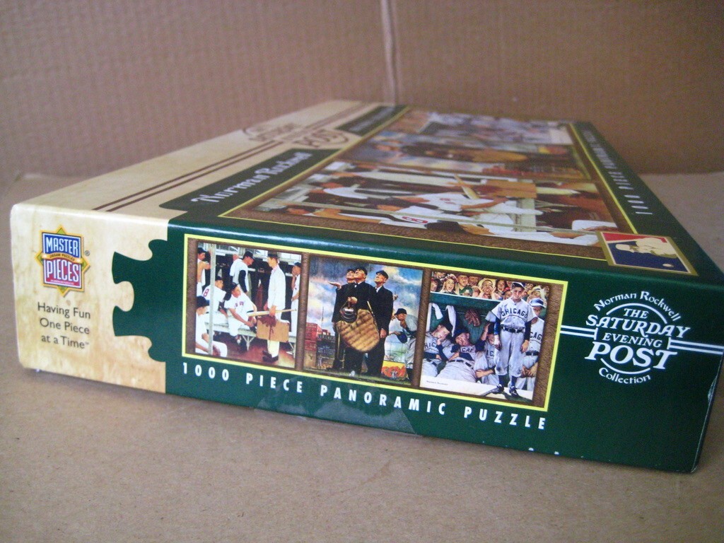Norman Rockwell Baseball Collection Saturday Evening Post 1000 Pcs