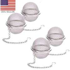 Tea Ball Strainer - Stainless Steel, Tea Balls, 2.1 Inch Tea Infusers US 1/2/4
