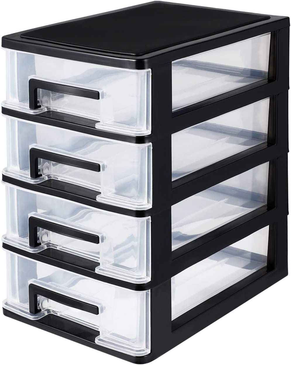 Four- Layer Storage Cabinet Plastic Drawer Type Closet Portable Multifunction St