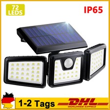 5000W Fluter Solarleuchte Solarlampe mit Bewegungsmelder Außen Garten Strahler