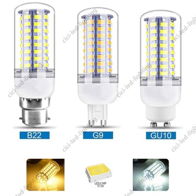 LED Birne GU10 G9 B22 7W 12W 15W 20W 25W Mais Lampe SMD Leuchtmittel Licht