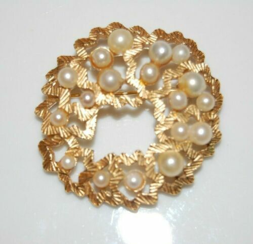 Crown Trifari Vintage Gold Clear Pave rhinestone abstract swirl brooch pin Crown Trifari Vintage Gold Clear Pave rhinestone abstract  main image 3