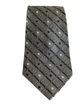 Embassy Row Men's Neck Tie Silk 59" L 4.25"W Gray USA Made
