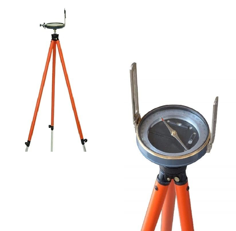Survey Prismatic Compass for Survey Tripod Stand and Engineering Works Equipment