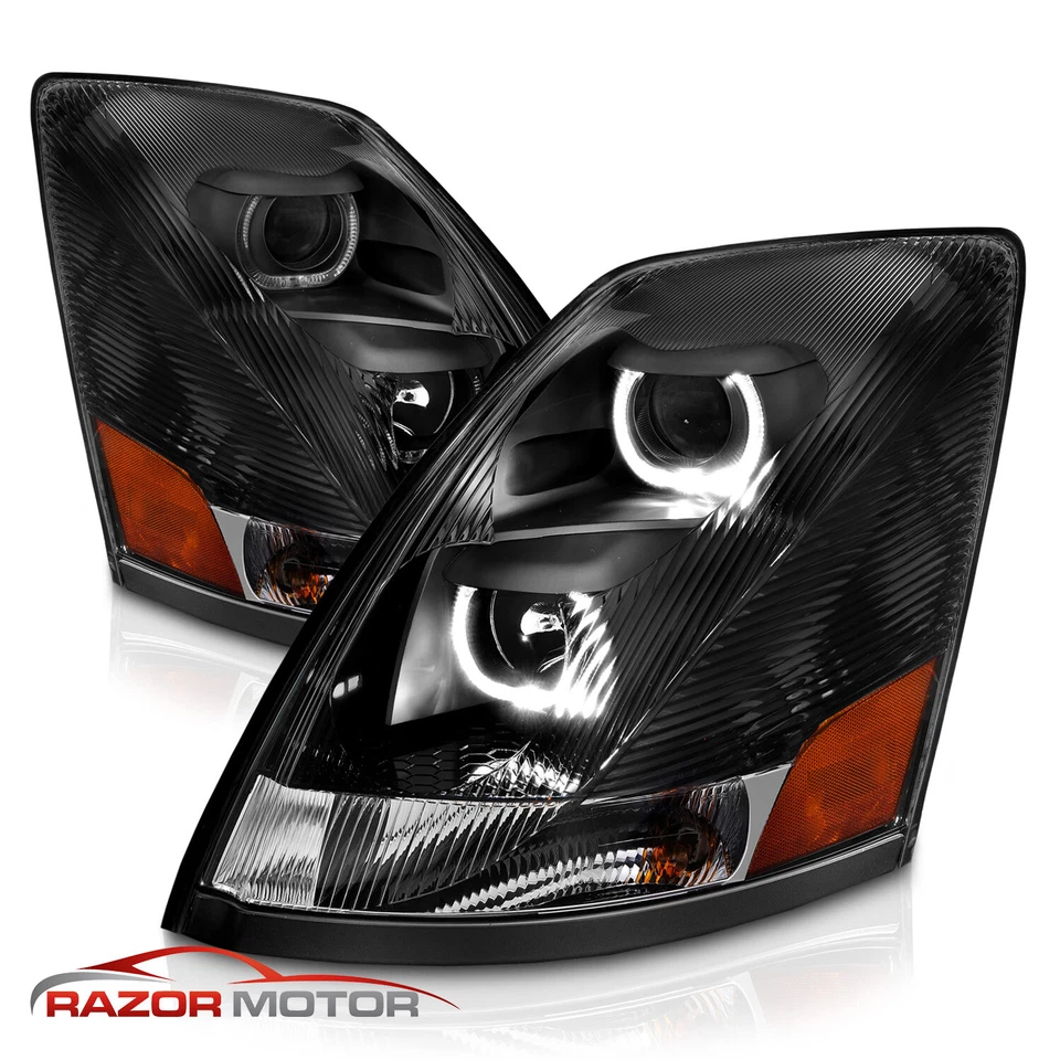 Faros de barra LED proyectores negros para camión comercial Volvo VN/VNL 2004-2017 Foto 4 de 4