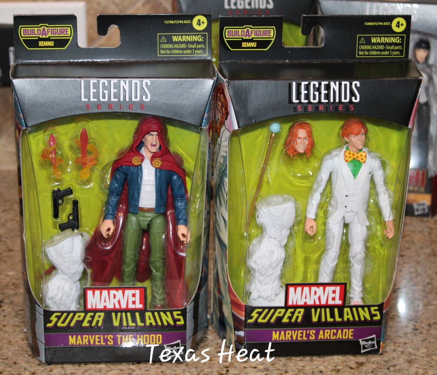 2 MARVEL LEGENDS RED HOOD ARCADE SUPER VILLAINS XEMNU BAF SERIES