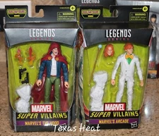 2 MARVEL LEGENDS RED HOOD ARCADE SUPER VILLAINS XEMNU BAF SERIES