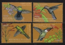 Guinea 2002 - Hummingbirds - Set of 4 Stamps - Scott #2038-41 - MNH