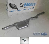 Imasaf Auspuff Mitteltopf + Anbauteile für Mercedes /8 + Coupe (W114) 230 + 250