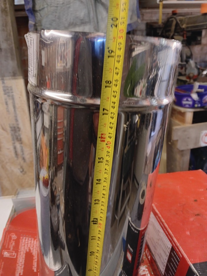 Twin Wall Chimney Pipe Stainless Steel for Wood Burning 5 inch Multi