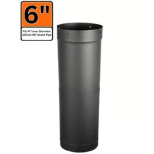 Allfuel 6 In. X 18 In. Single Wall Telescoping Stove Chimney Pipe