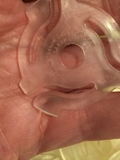 50 Unique New "TRANSLUCENT" 45 RPM RECORD INSERT ADAPTERS