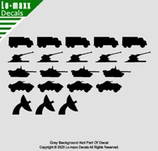 Modern Military Combat Fighter Jet Aircraft Kill Markings Die Cut Vinyl Decal 