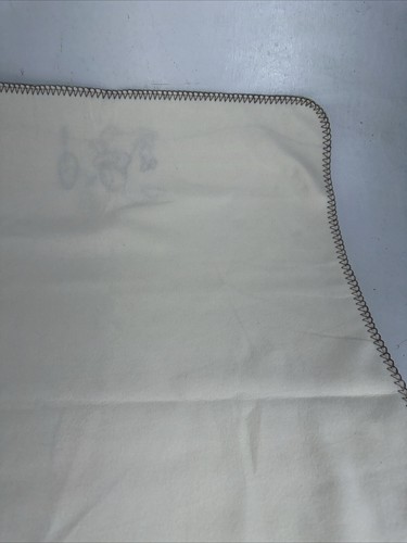 Vintage Disney Winnie the Pooh Ferkel Vlies Baby Decke cremebraun Nähte - Bild 9 von 15