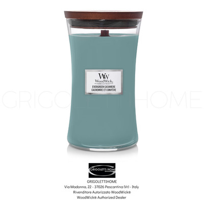 Woodwick - Large Hourglass Candle - Evergreen Cashmere - Retailer