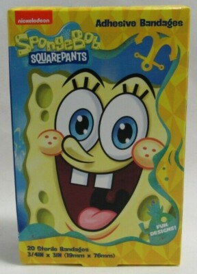 SpongeBob Squarepants 20 Sterile Adhesive Bandages
