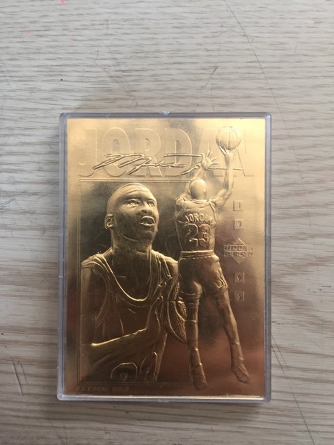 23 karat gold michael jordan card worth