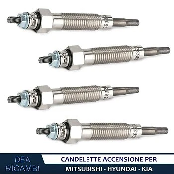 4x Candelette accensione per MITSUBISHI PAJERO II, III, SPORT 2.5 TD 1990- CF53 - Imagen 2 de 4