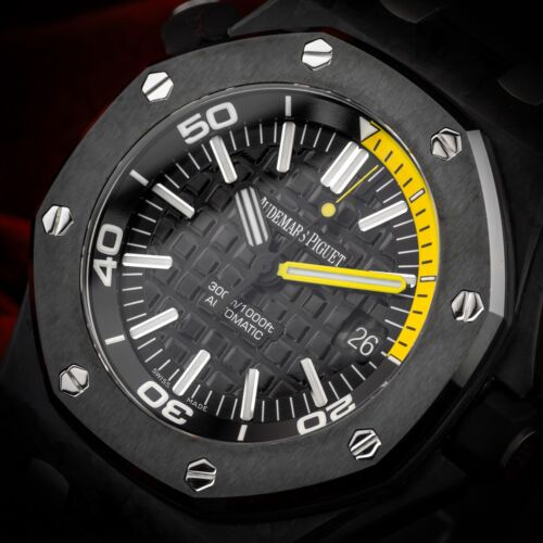 Audemars Piguet Royal Oak Offshore Diver Carbon Ceramic Yellow 15706AU.00.A002CA - Bild 12 von 24