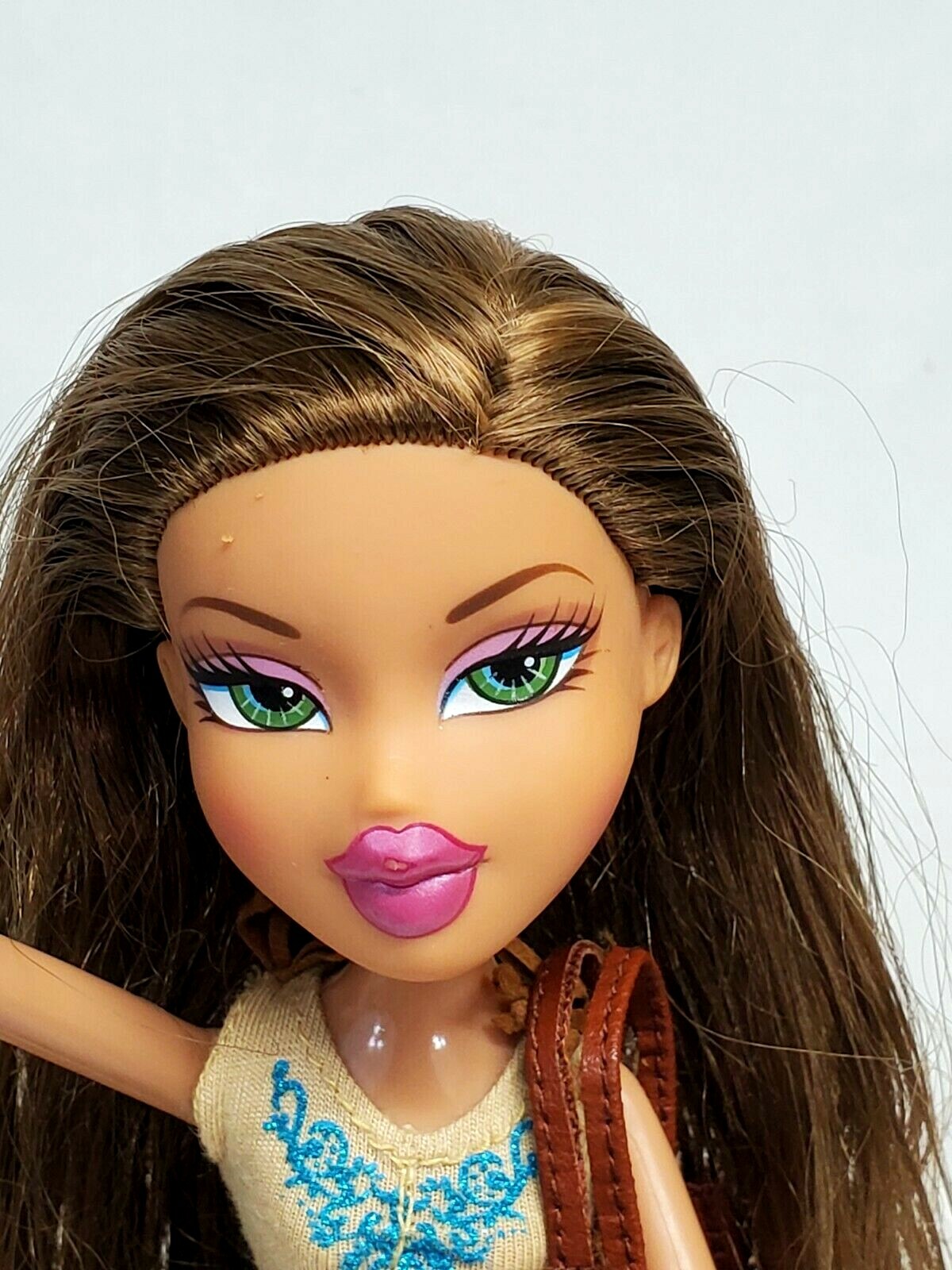 MGA Bratz 2005 PLAY SPORTZ FIANNA Doll & Tennis Racket ReDressed FUNK