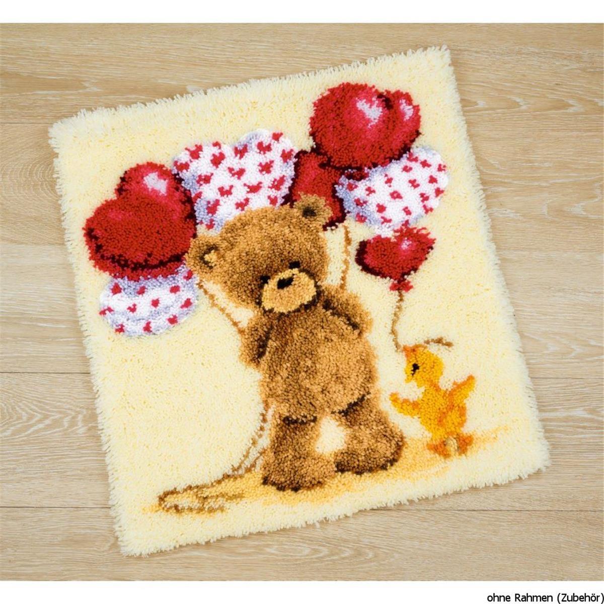 Vervaco Latch hook carpet kit Popcorn Beautiful balloons, DIY
