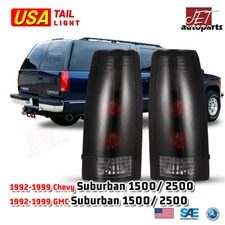 Tail Lights Black Smoke Lamps for 1988-1999 Chevy C/K1500 2500 3500 /95-00 Tahoe
