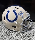 REGGIE WAYNE signed INDIANAPOLIS COLTS RETRO Full Size Rep Helmet w/ COA JSA
