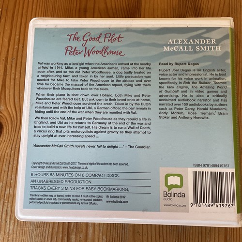The Good Pilot Peter Woodhouse by Alexander McCall Smith Audiobook On 6 CDs - Picture 2 of 3
