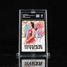 2024 Caitlin Clark (RC) Rookie of the Year WNBA MINT TAG 9 RC Numbered