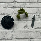 Teenage Mutant Ninja Turtles Rocksteady Accessories Parts Belt Shield 1988 vtg!