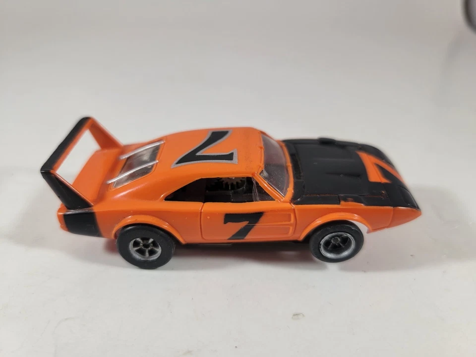Aurora AFX Slot Car #1753 Dodge Charger Daytona In Orange RARE & NICE - Image 3 of 4