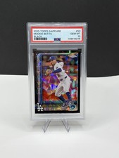 2025 Topps Chrome Sapphire Edition Mookie Betts, Mookie Betts #50 Black 1/10 PSA