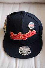 Mitchell & Ness x Topps 2001 w/Pin MLB Los Angeles Dodgers Fitted Hat 7-3/8~NWT