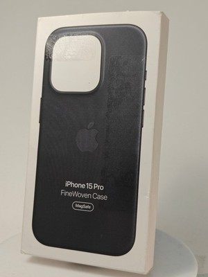 Genuine Apple FineWoven Case w/ Magsafe iPhone 15 Pro Black - Open-Box